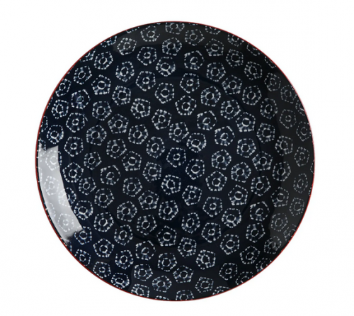 Assiette plate BOHO shibori navy - Maxwell & Williams