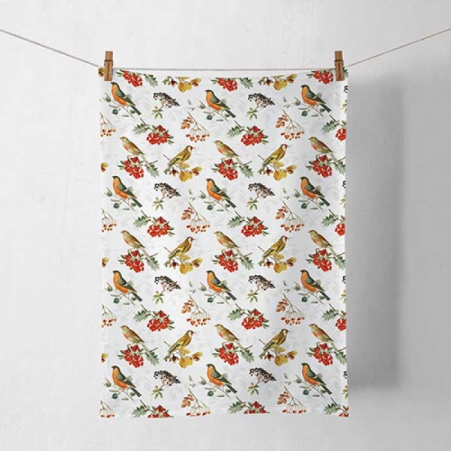Torchon de cuisine autumn birds - ambiente