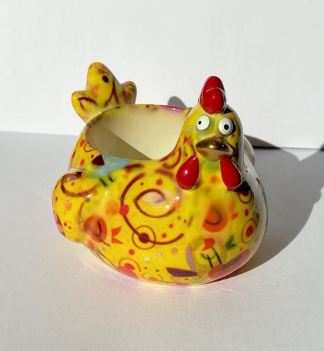 Vide-poche poule jaune - pomme pidou