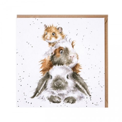 Carte piggy in the middle Hannah Dale - wrendale