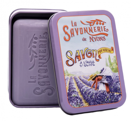 Boite avec savon lavande cueillette lavande - savonnerie de  Nyons