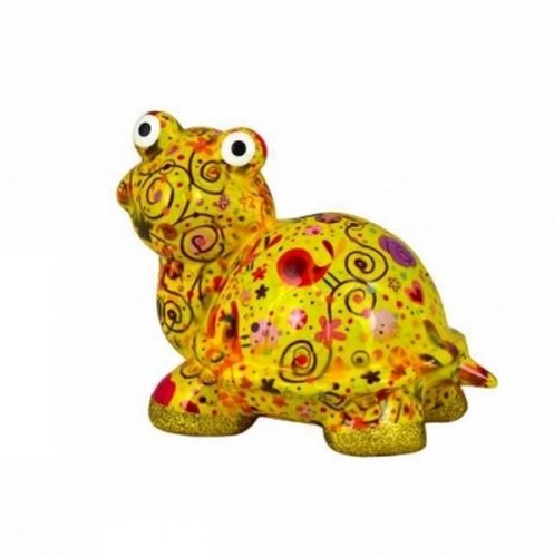 Tirelire tortue Zeppy jaune - pomme pidou