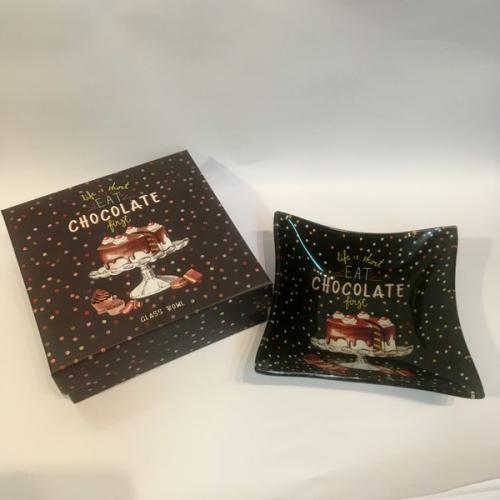 Coffret coupelle en verre hot chocolate