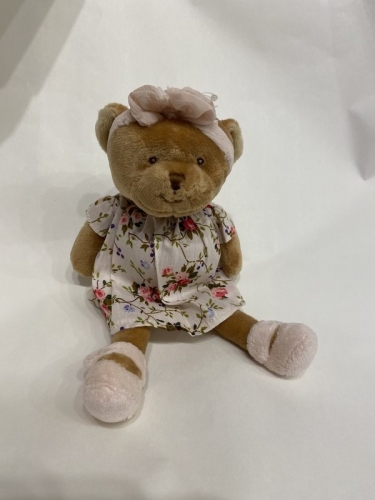 Peluche ourse baby meli robe à fleurs - Bukowski