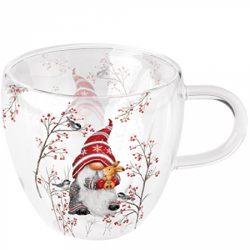 Tasse en verre double paroi dwarf hug - ambiente
