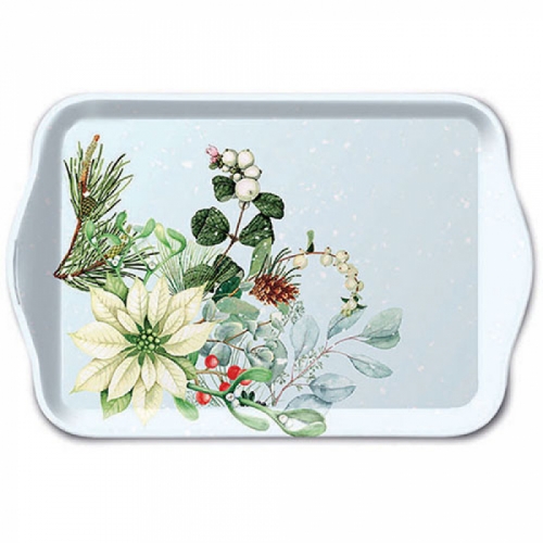 Petit plateau white poinsettia - ambiente