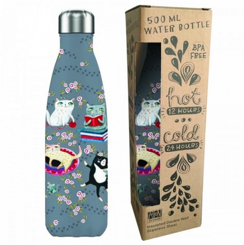 Bouteille isotherme crazy cats