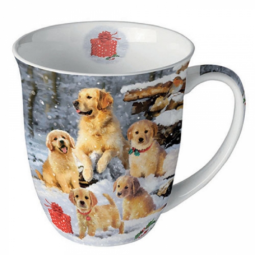 Mug golden retriever puppies - ambiente