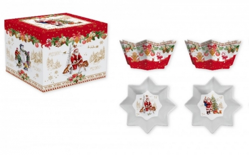 Set de 4 bols etoile christmas memories - easy life