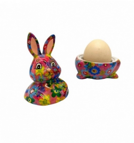 Coquetier lapin Millie multicouleurs - pomme pidou