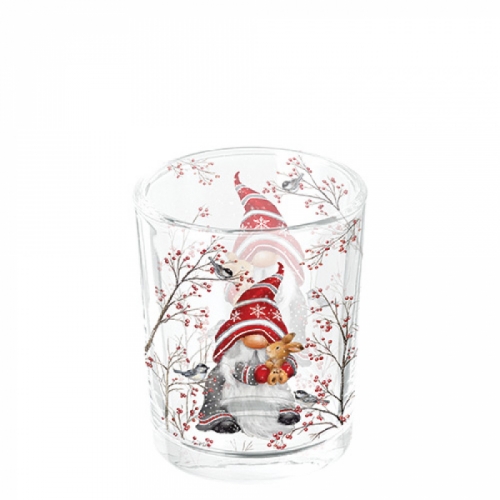 Photophore en verre dwarf hug - ambiente