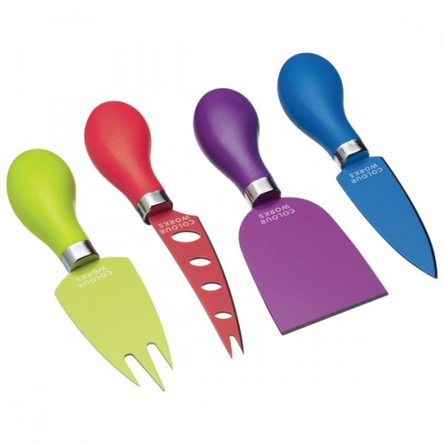 Set de 4 couteaux à fromages colourworks kitchen craft