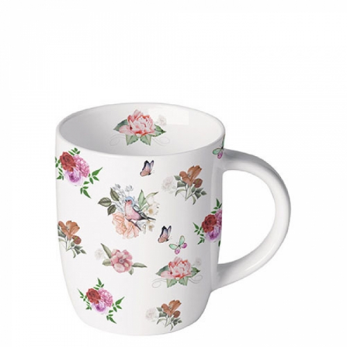 Petit mug roses Charlotte white - ambiente
