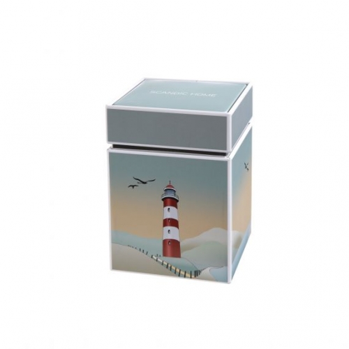 Boite à thé métal lighthouse scandic home Goebel