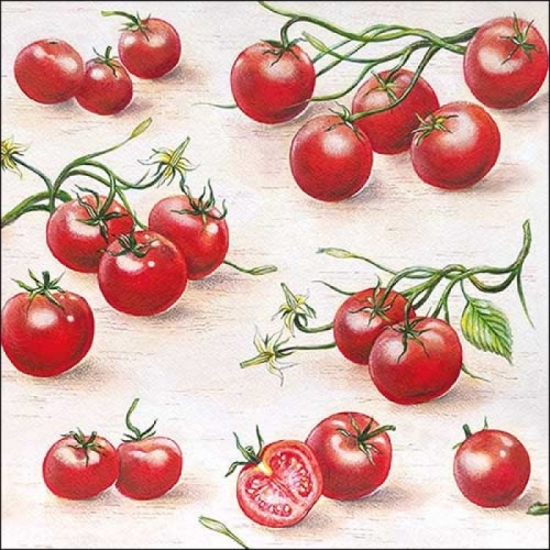 Serviettes en papier tomatoes - ambiente