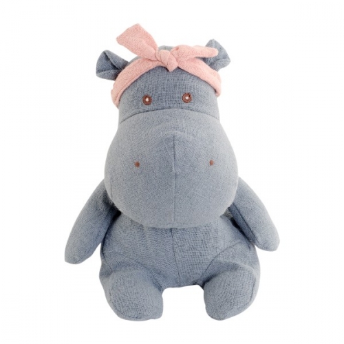 Peluche hippopotame sweet Belladonna en lin - Bukowski