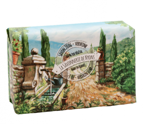 Savon parfumé verveine emballage papier