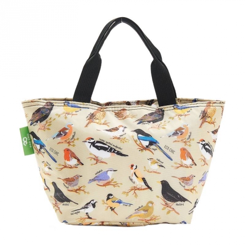 Lunch bag oiseaux vert - eco chic