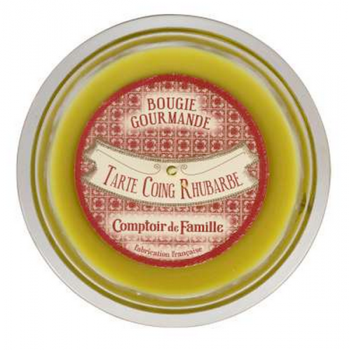 Bougie parfumée coing-rhubarbe comptoir de famille