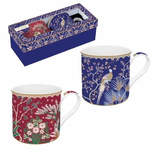 Coffret de 2 mugs eclectic chic easy life