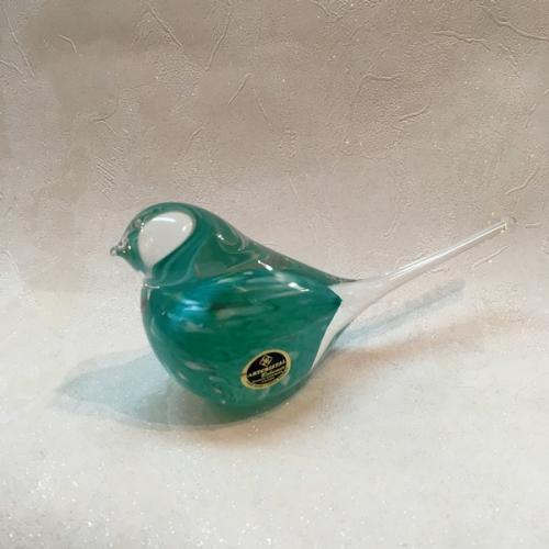 Petit oiseau cristal Bohème turquoise