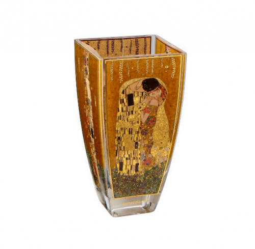 Vase en verre le baiser de Klimt