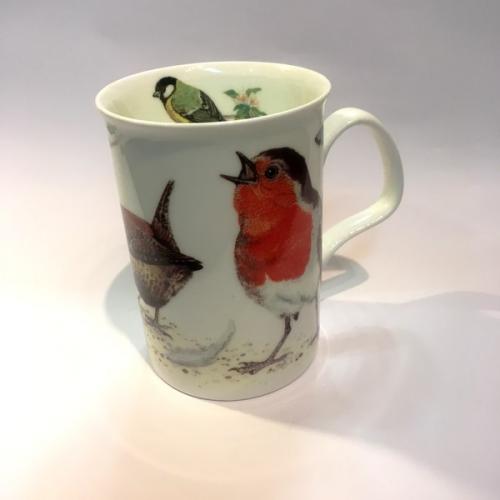 Mug garden birds- rouge-gorge