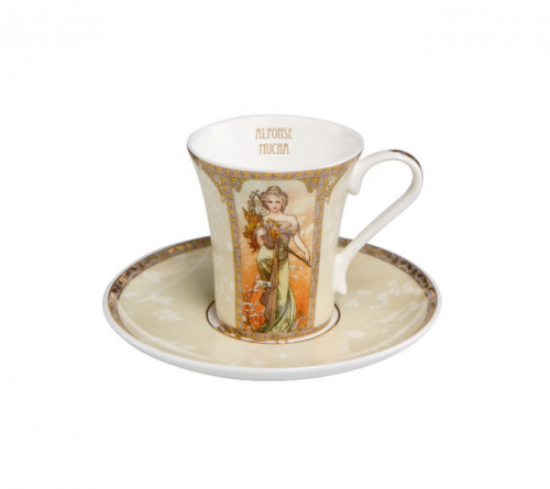Tasse à café printemps été Mucha