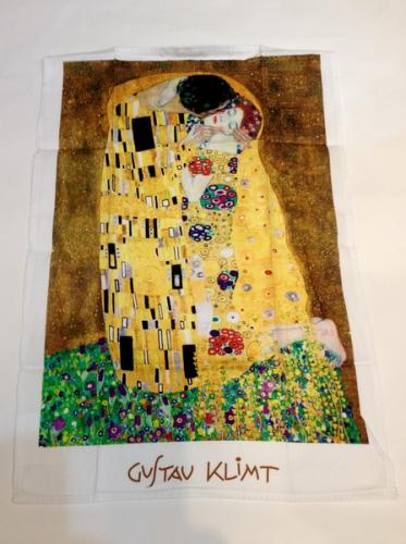 Torchon le baiser de Klimt